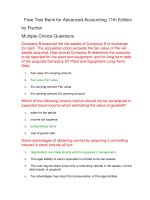 Free test bank for advanced accounting 11th edition 
