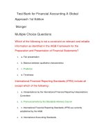 Test bank for financial accounting a global approach 1st edition 