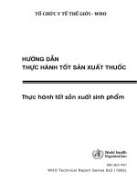 TRS 822 (1992)   phụ lục 1   GMP cho sinh phẩm 