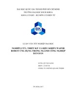 NGHIÊN CỨU, THIẾT KẾ VÀ ĐIỀU KHIỂN WAFER ROBOT ỨNG DỤNG TRONG NGÀNH CÔNG NGHIỆP BÁN DẪN