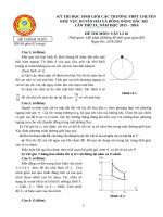 Duyen hai bac bo 2016 DE VA DAP AN VL10
