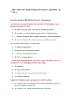 Free test bank for accounting information systems 1st 