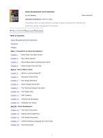 Game development and production 