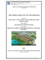 Đề cương tư vấn giám sát hạ tầng kỹ thuật