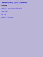 Comple works of swami vivekananda vol 1 