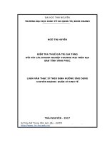 Kiểm tra thuế giá trị gia tăng đối với các doanh nghiệp thương mại trên địa bàn tỉnh vĩnh phúc
