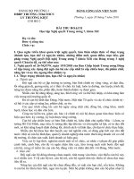 Bài thu hoạch Nghị quyết trung ương 7 khóa 12