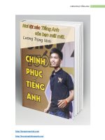 Chinh phục tiếng Anh cho người tự học tiếng Anh