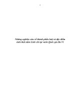 những nghiên cứu về thành phần loài và đặc điểm sinh thái nấm linh chi tại vườn quốc gia ba vì
