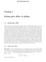 MATH EDUCARE hinh hoc affine va euclid doan the hieu