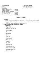 Báo cáo thực tập hóa sinh Vitamin