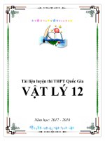 Tổng hợp kiến thức Lý 12 ôn thi tốt nghiệp 2019