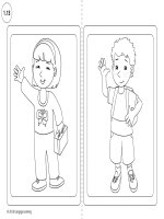 1 13 outlines of characters for colouring 