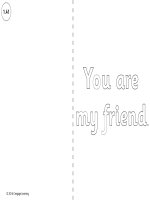 1 41 you are my friend card template 