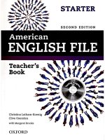 American english file starter teacher book  