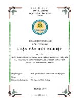 Hoàn thiện công tác thẩm định giá bất động sản thế chấp tại ngân hàng nông nghiệp và phát triển nông thôn việt nam chi nhánh hà trung
