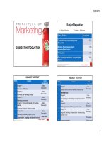 Bài giảng môn MARKETING PRINCIPLE LECTURE NOTES: Chapter 1 MARKETING INTRODUCTION 