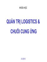 QUẢN TRỊ LOGISTICS   CHUỖI CUNG ỨNG