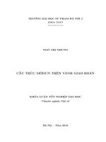 Cấu trúc môđun trên vành giao hoán