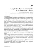 Chapter 13 An Application Model for Sustainability in the Construction Industry