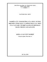 Nghiên cứu ảnh hưởng của chất tương hợp đến tính chất và hình thái cấu trúc của vật liệu tổ hợp alginat chitosan mang thuốc lovastatin