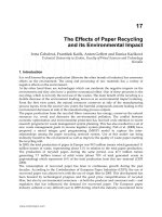 Chapter 17 The Effects of Paper Recycling and its Environmental Impact