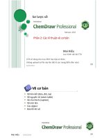 Hướng dẫn sử dụng phần mềm CHEMDRAW 16.0 - Phan 2