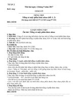 giáo án tuần 2 lớp 1 soạn theo định hướng phát triển năng lực học sinh