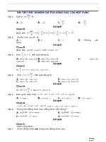 BÀI tập TRẮC NGHIỆM GIÁ TRỊ LƯỢNG GIÁC của một CUNG 