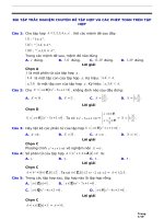 BÀI tập TRẮC NGHIỆM CHUYÊN đề tập hợp và các PHÉP TOÁN TRÊN tập hợp 