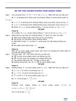 BÀI tập TRẮC NGHIỆM PHƯƠNG TRÌNH ĐƯỜNG THẲNG 