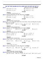 BÀI tập TRẮC NGHIỆM GIÁ TRỊ LƯỢNG GIÁC của một góc bất kỳ 