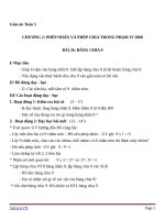 Giáo án Toán 3 chương 2 bài 26: Bảng chia 9