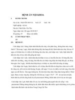 Bệnh án truyền nhiễm viêm phổi cộng đồng  HIV