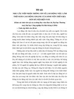 Tieu luan XHH nhu cầu tiếp nhận thông tin về lao đông việc làm trên báo lao động online