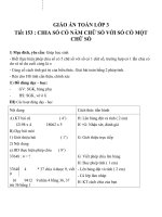 Giáo án Toán 3 chương 4 bài 12: Chia số có 5 chữ số cho số có 1 chữ số