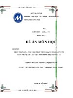 THỰC TRẠNG VÀ CÁC GIẢI PHÁP THÚC ĐẨY XUẤT KHẨU NƯỚC MẮM PHÚ QUỐC CỦA VIỆT NAM SANG THỊ TRƯỜNG EU