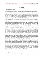 THỰC TRẠNG VÀ GIẢI PHÁP ĐẨY MẠNH HOẠT ĐỘNG XUẤT KHẨU TIÊU VÀO THỊ TRƯỜNG MỸ