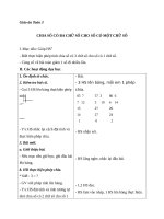 Giáo án Toán 3 chương 2 bài 28: Chia số có 3 chữ số cho số có 1 chữ số