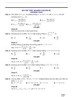 BÀI tập TRẮC NGHIỆM CHUYÊN đề KHOẢNG CÁCH 