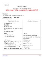 Giáo án Toán 3 chương 1 bài 1: Đọc,viết,so sánh các số có 3 chữ số