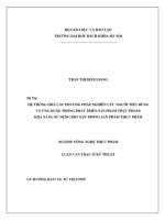 Hệ thống hóa các phương pháp nghiên cứu NTD và ứng dụng trong sản phẩm thực phẩm khả năng sử dụng bột sắn trong sản phẩm thực phẩm 