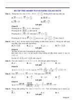 BÀI tập TRẮC NGHIỆM TÍCH vô HƯỚNG của HAI VECTO 