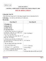 Giáo án Toán 3 chương 2 bài 26: Bảng chia 9