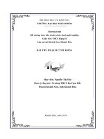 bài thu hoạch bồi dưỡng theo tiêu chuẩn chức danh nghề nghiệp Giáo viên THCS Hạng II