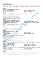 bai tap trac nghiem tinh chat hoa hoc cua bazo
