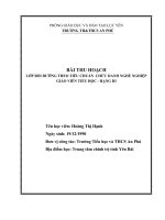 bài thu hoạch bồi dưỡng giáo viên tiểu học hạng 3