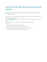 Hoc CSharp tu co ban den nang cao cung chuyen gia stanford