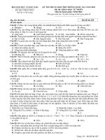 đề thi sinh học chính thức thpt quốc gia năm 2018 mã 204