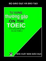 Tu vung thuong gap trong on thi TOEIC